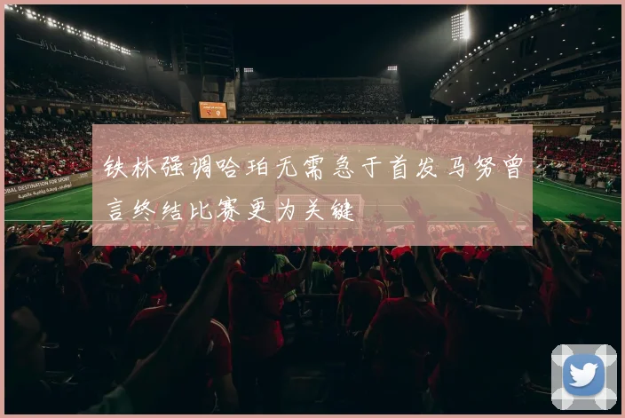 铁林强调哈珀无需急于首发马努曾言终结比赛更为关键